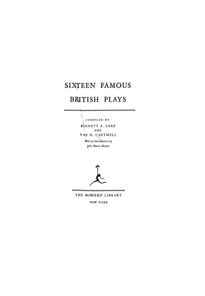 Sixteen Famous British Plays