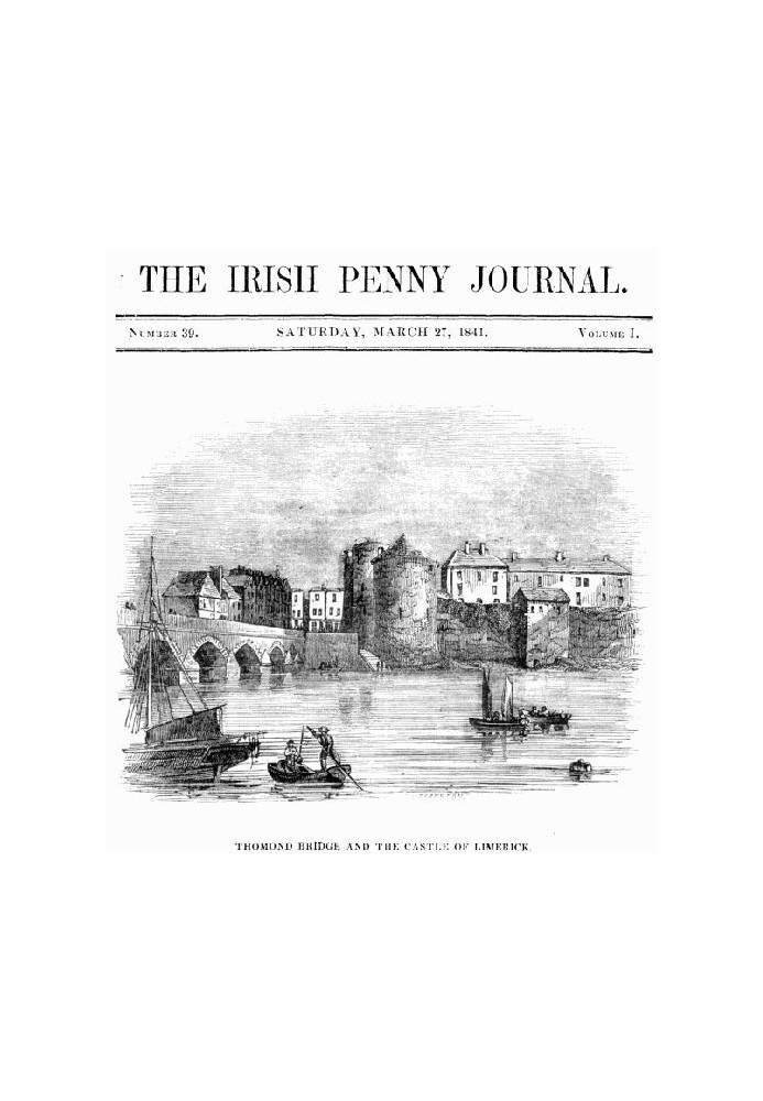 The Irish Penny Journal, Vol. 1 № 39, 27 березня 1841 р