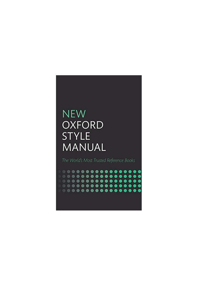 New Oxford Style Manual