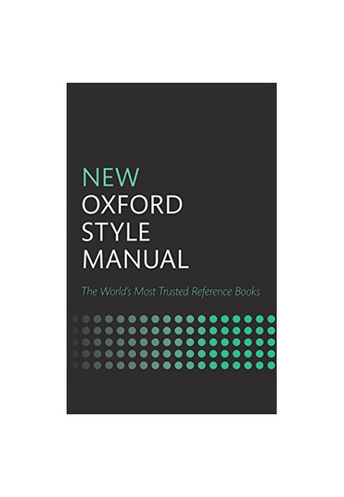 New Oxford Style Manual
