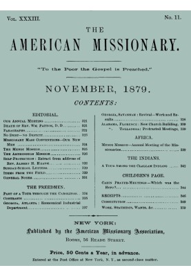 The American Missionary — Volume 33, No. 11, November, 1879