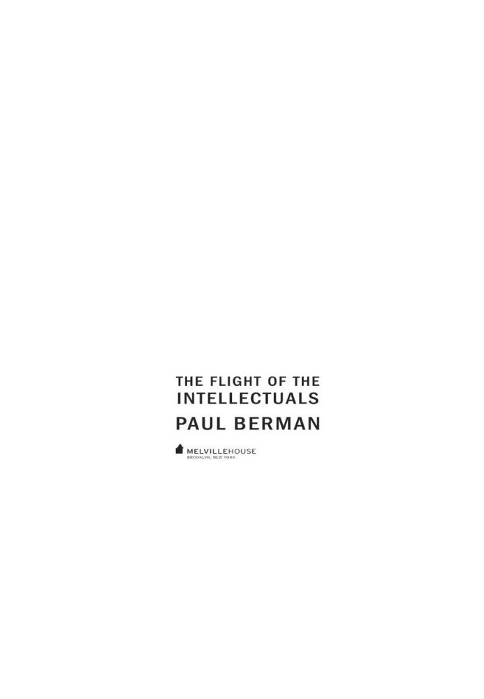 The Flight of the Intellectuals