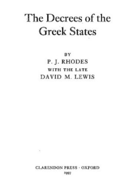 The Decrees of the Greek States