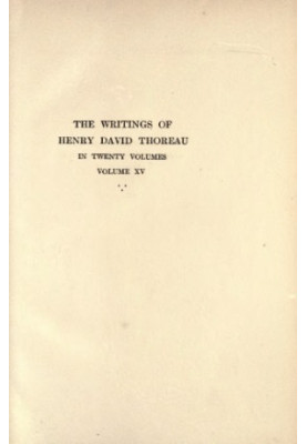 The Writings of Henry David Thoreau in 20 Volumes