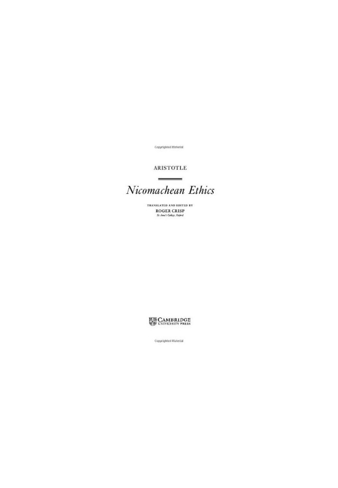 Nicomachean Ethics