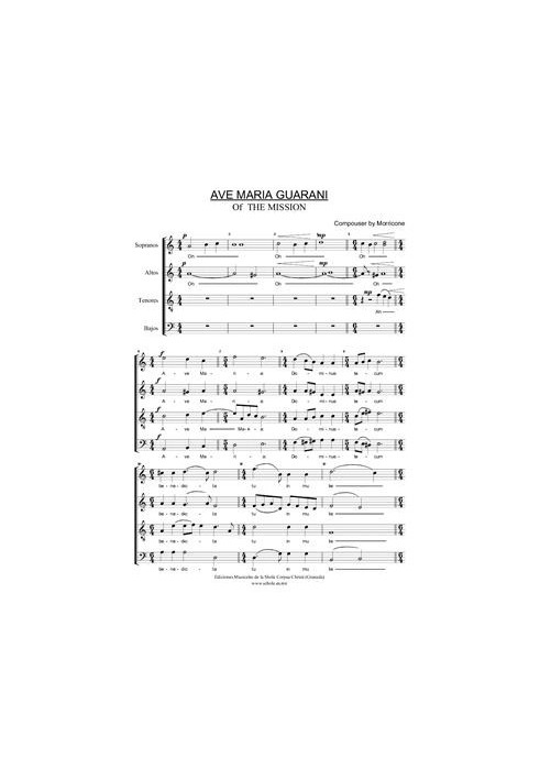 Ave Maria Guarani. Cappella