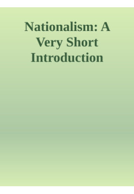 Nationalism: A Very Short Introduction