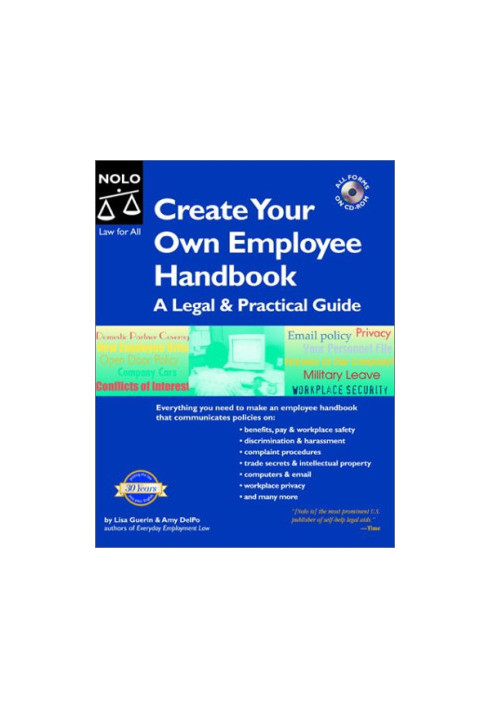 Create Your Own Employee Handbook: A Legal and Practical Guide