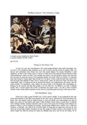 Prologue and The Prioress’s Tale from The Canterbury Tales
