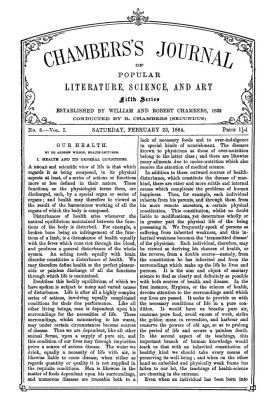 Журнал популярной литературы, науки и искусства Чемберса, пятая серия, № 8, том. Я, 23 февраля 1884 г.