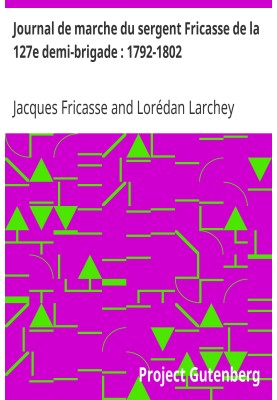 Marching diary of Sergeant Fricasse of the 127th demi-brigade: 1792-1802 with the uniforms of the armies of Sambre-et-Meuse and 