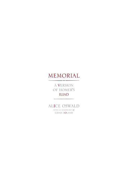 Memorial : a version of Homer's Iliad
