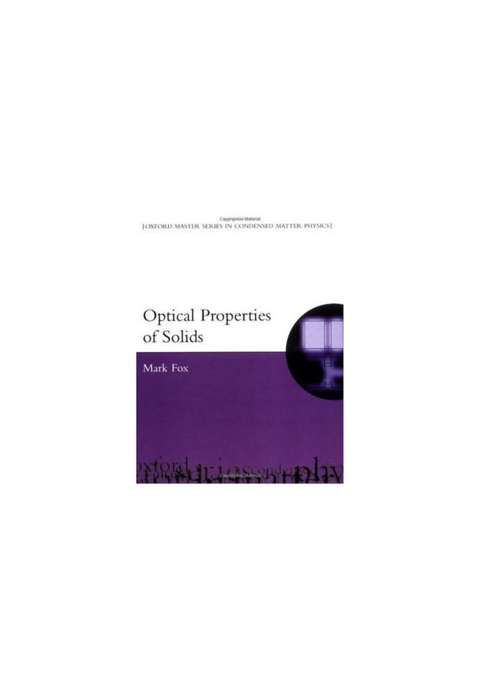 Optical properties of solids