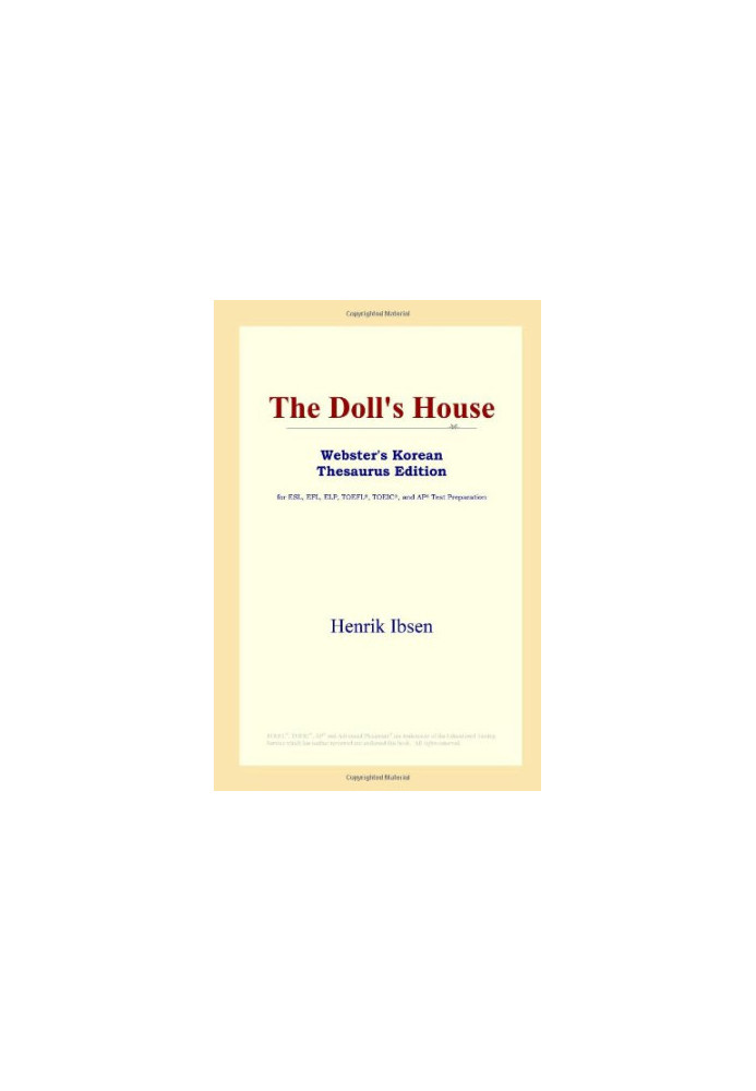 The Doll's House (Webster's Korean Thesaurus Edition)