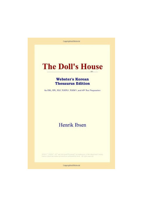 The Doll's House (Webster's Korean Thesaurus Edition)