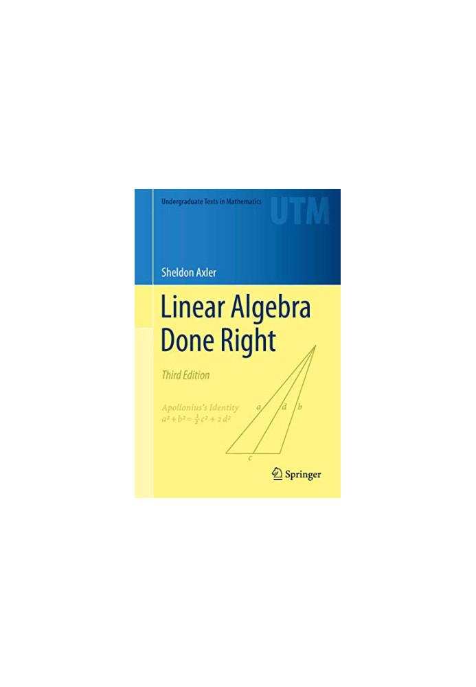 Linear Algebra Done Right, Third Edition