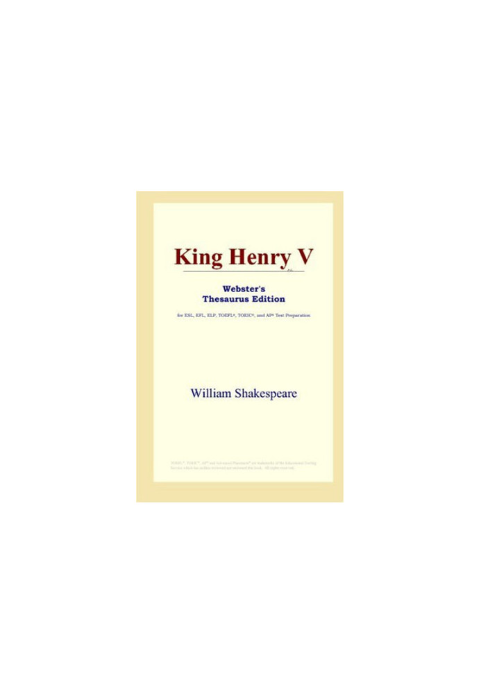 King Henry V (Webster's Thesaurus Edition)