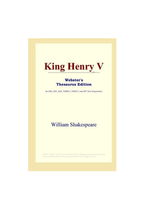 King Henry V (Webster's Thesaurus Edition)