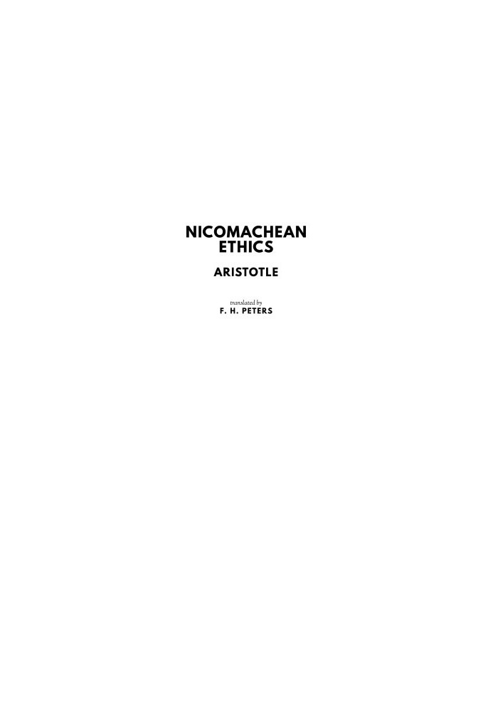 Nicomachean Ethics