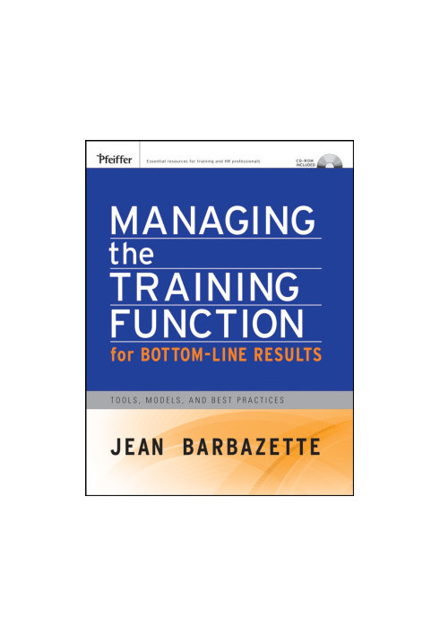Managing the Training Function For Bottom Line Results