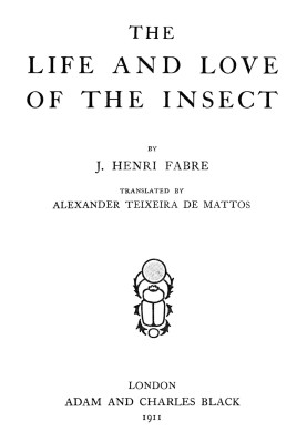 The Life and Love of the Insect
