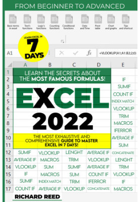 Excel 2022: The 1 Guide to Master All the Functions and Formulas to Become a Professional in Just 7 Days With Practical Examp