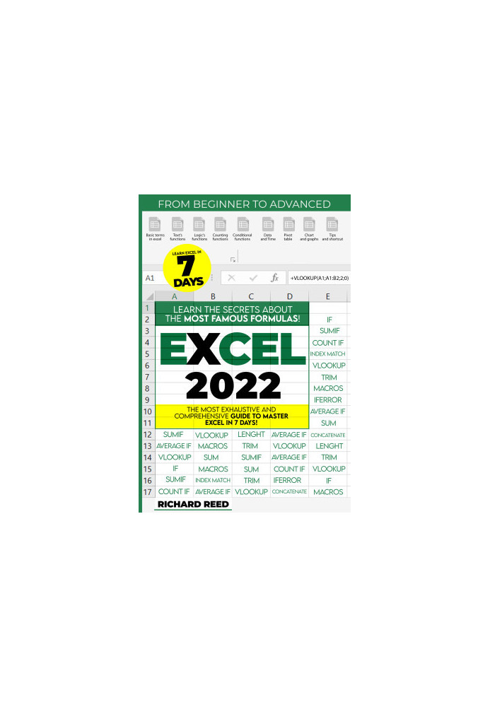 Excel 2022: The 1 Guide to Master All the Functions and Formulas to Become a Professional in Just 7 Days With Practical Examp