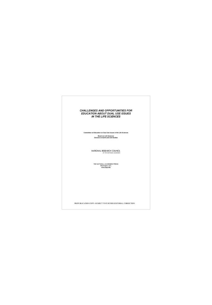 Challenges and Opportunities for Education About Dual Use Issues in the Life Sciences