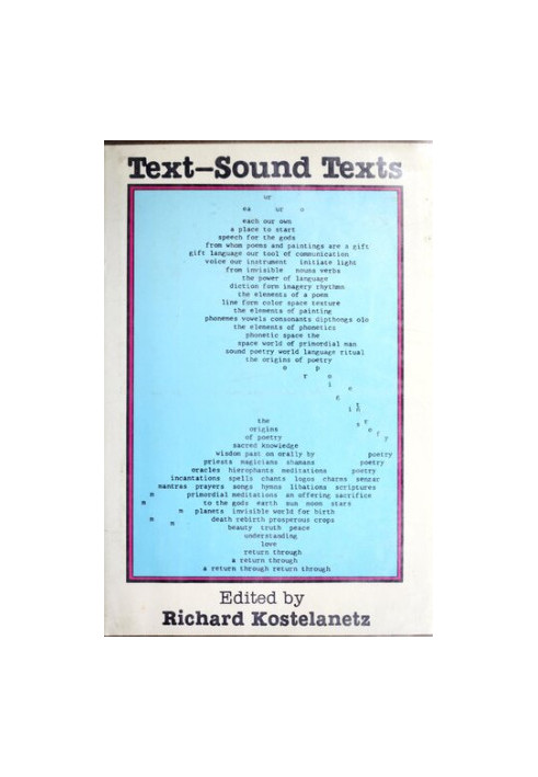 Text--Sound Texts