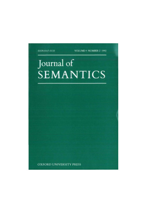 Journal of Semantics, Volume 9, Issue 2, 1992 9 2