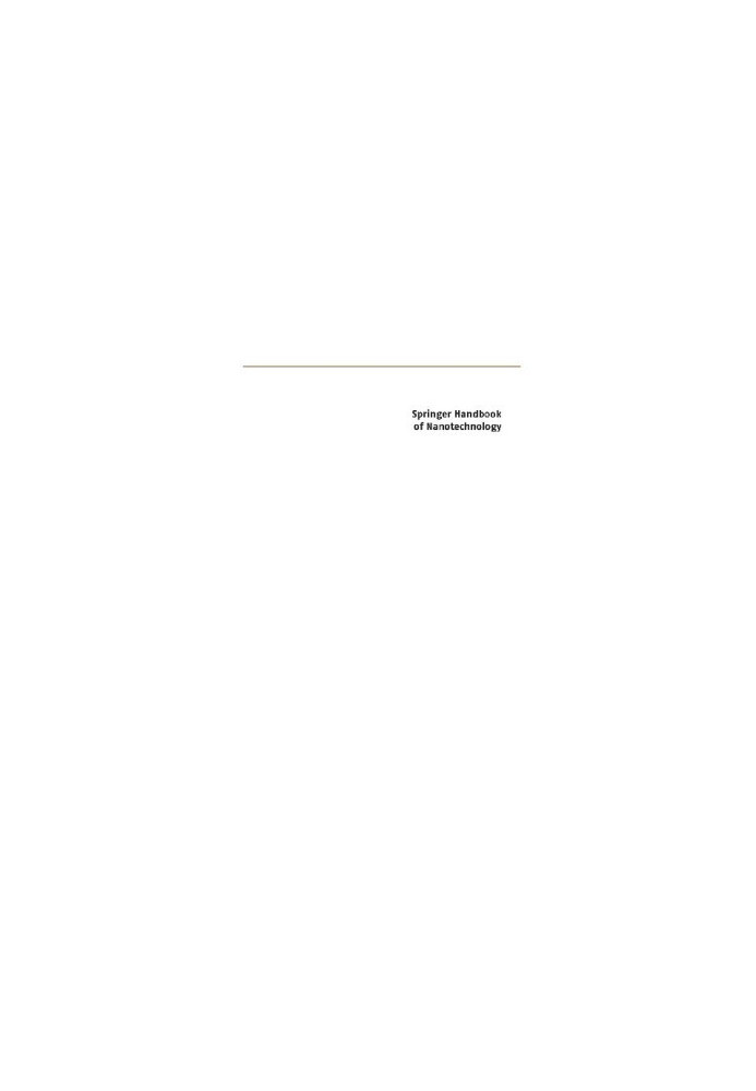 Handbook of Nanotechnology