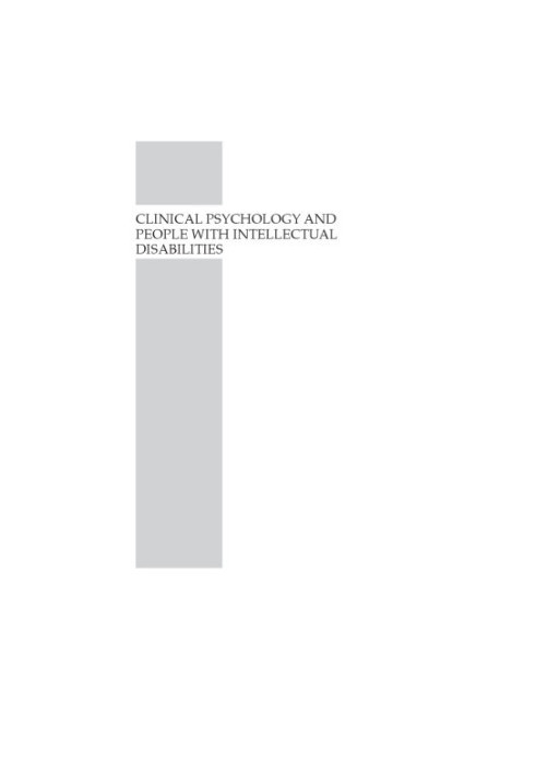 Clinical Psychology and People with Intellectual Disabilities