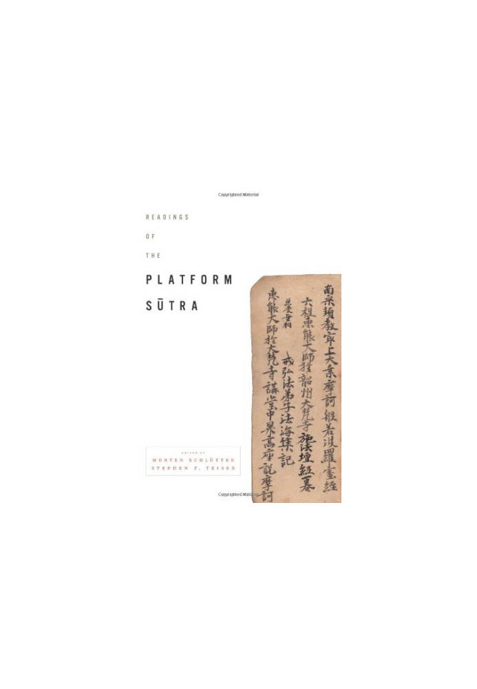 Readings of the Platform sūtra
