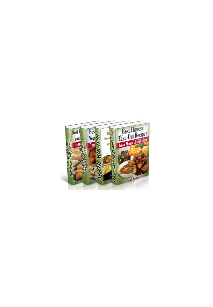 Best Asian Recipes from Mama Li's Kitchen BookSet - 4 books in 1