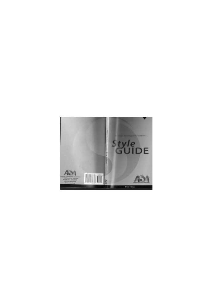 American Sociological Association Style Guide (ASA Style Guide)
