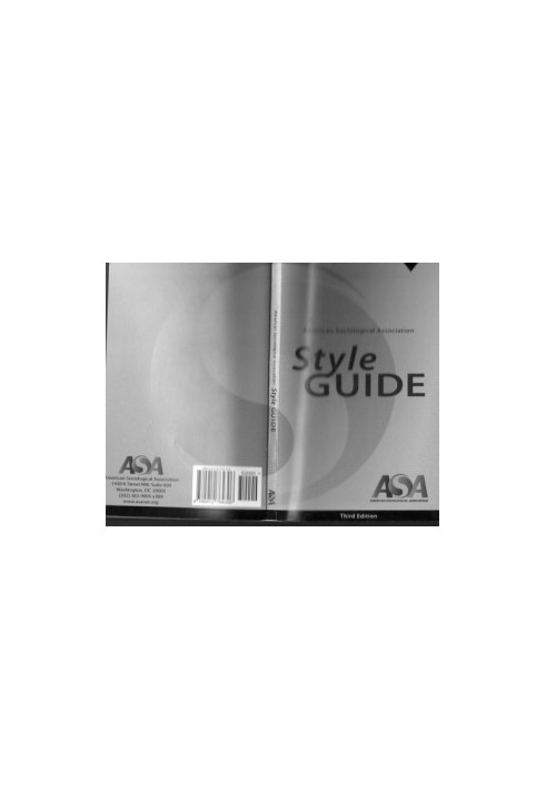American Sociological Association Style Guide (ASA Style Guide)