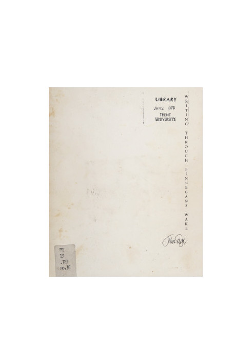 Writing through Finnegans Wake
