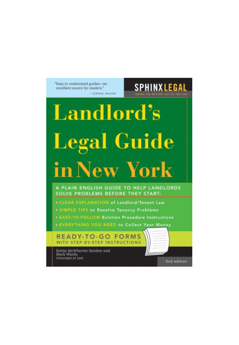 The Landlord's Legal Guide in New York, 2E