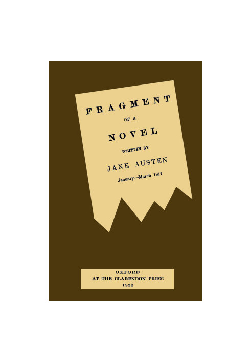 Fragment of a novel written by Jane Austen, January-March 1817