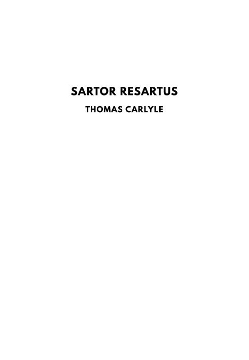 Sartor Resartus