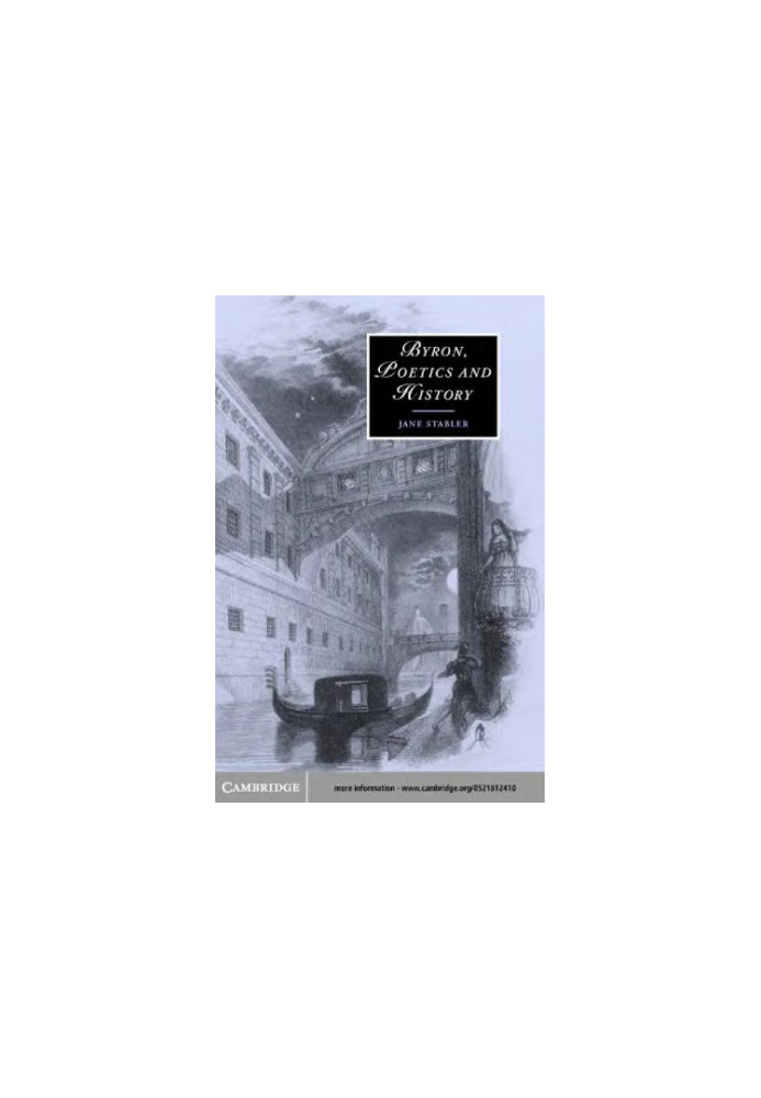 Byron, Poetics and History