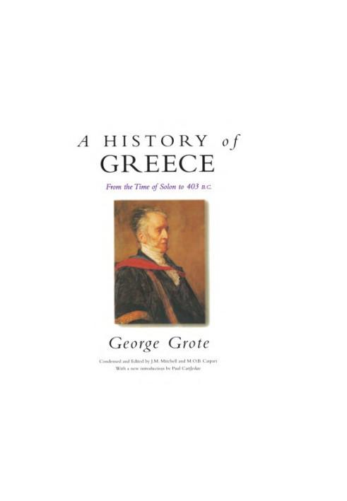 A History of Greece: From the Time of Solon to 403 BC