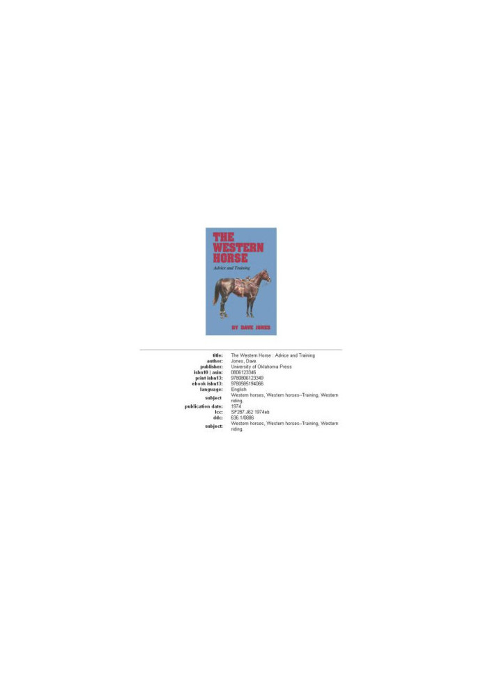 Western Horse - Advice and Training