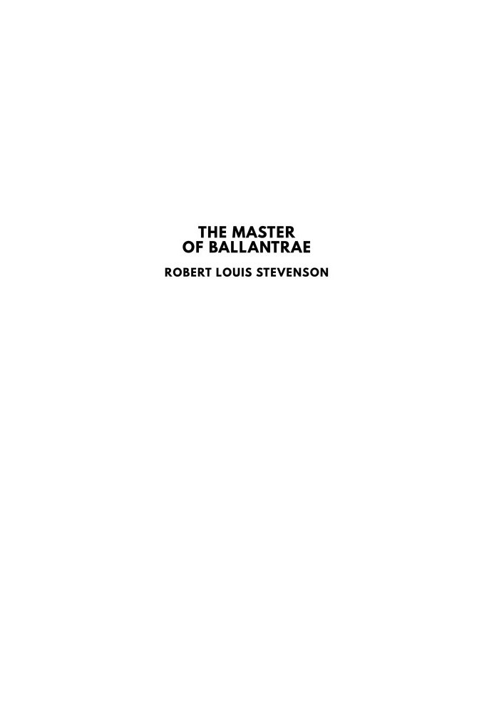 The Master of Ballantrae