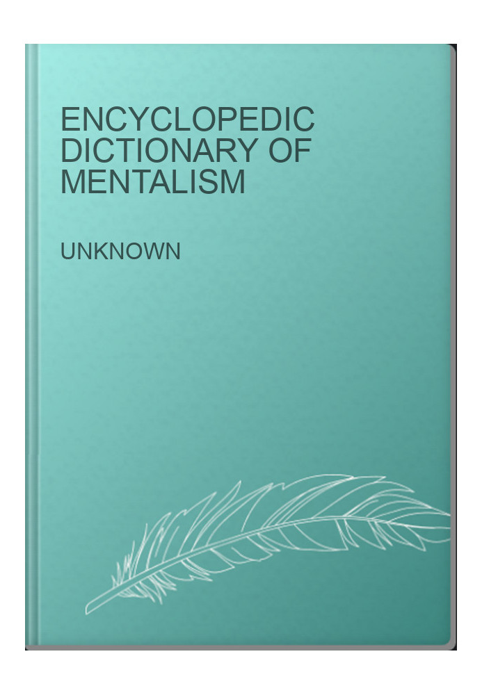 Encyclopedic Dictionary of Mentalism