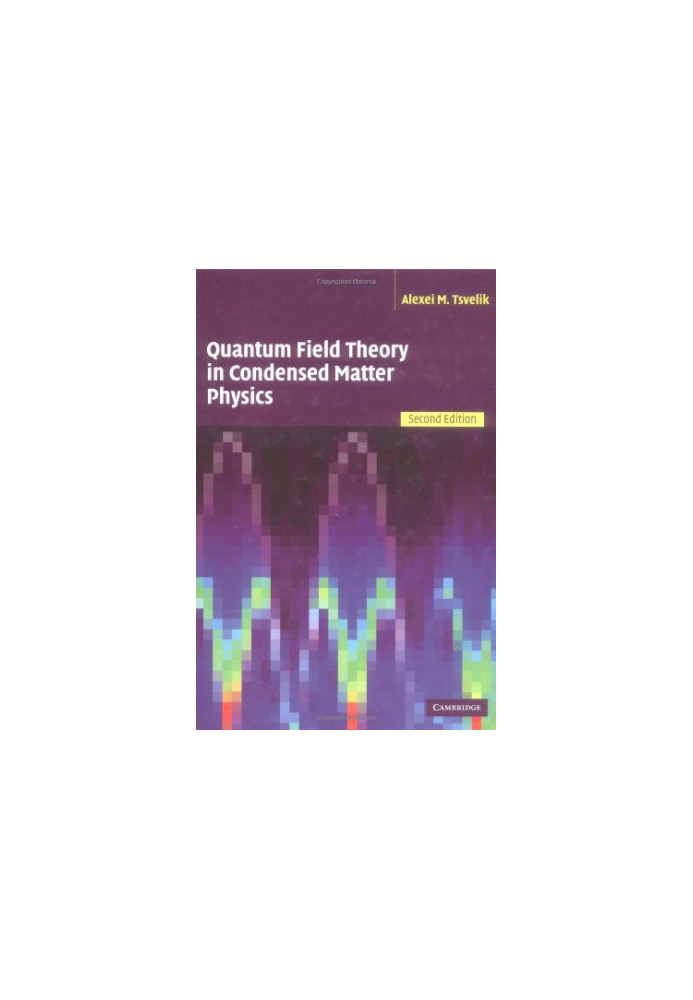 Quantum Field Theory in Condensed Matter Physics