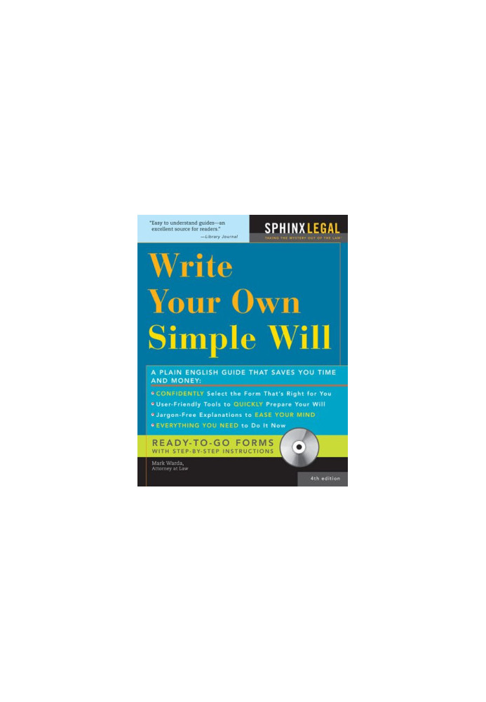 Make Your Own Simple Will, 4E