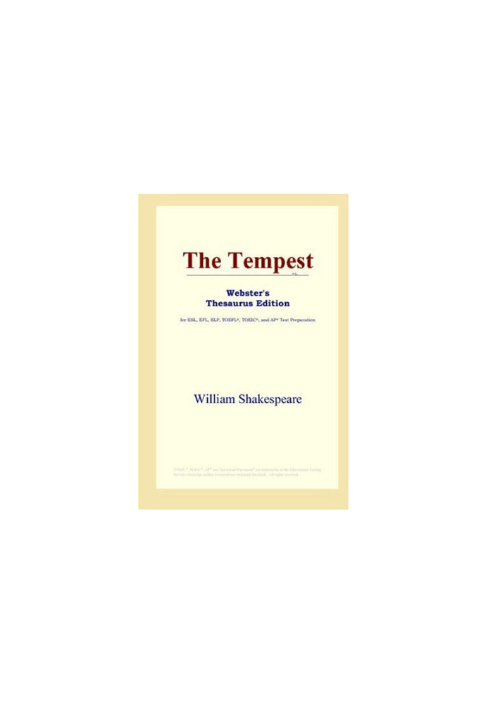 The Tempest (Webster's Thesaurus Edition)