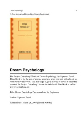 Dream psychology