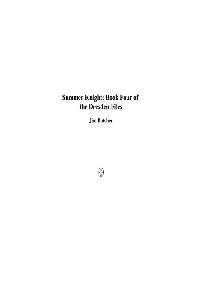 Summer Knight (The Dresden Files, 04)